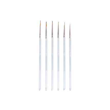6X Extra Fine Detail Paint Brushes Art Miniatures Model Maker