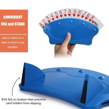 Hands-Free Poker Card Holder Stand Fan Shape Rack For Easy Grip and Tabletop Play