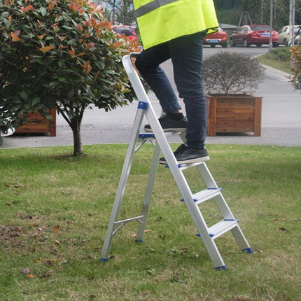 3/4/5 Step Multi-Purpose Folding Ladder Aluminium Light Weight Non Slip Platform - Aimall
