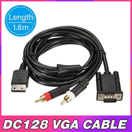 VGA High Definition Cable Box With Audio HD PAL NTSC For Sega Dreamcast Console - Aimall