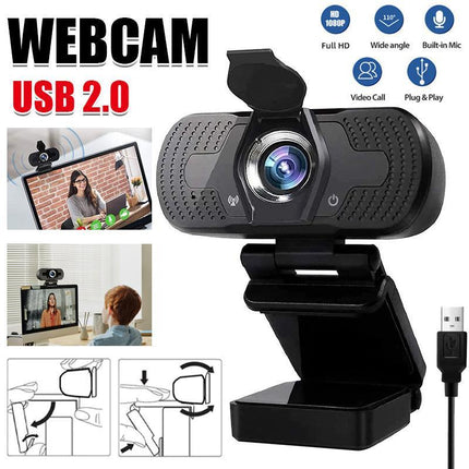 1080P Webcam Full HD USB 2.0 For PC Desktop Laptop Web Camera with Microphone - Aimall