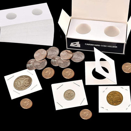 100PCS Coin Holders 35MM CARDBOARD 2"x 2" COIN HOLDERS SUIT protect coins - Aimall