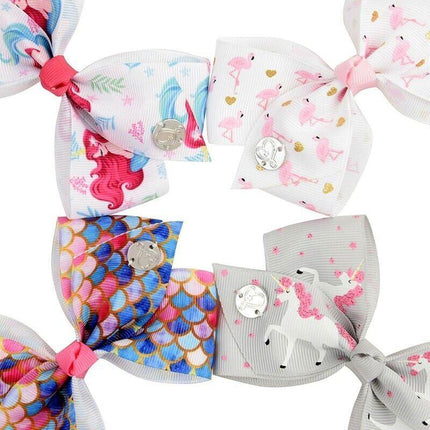 6Pcs Signature For Jojo Siwa Bows Girls Fashion Hair Accessories Party Gift