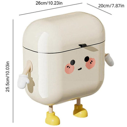 Large Waterproof Wall Mounted Rubbish Bin for Kitchen Bathroom Waste Storage