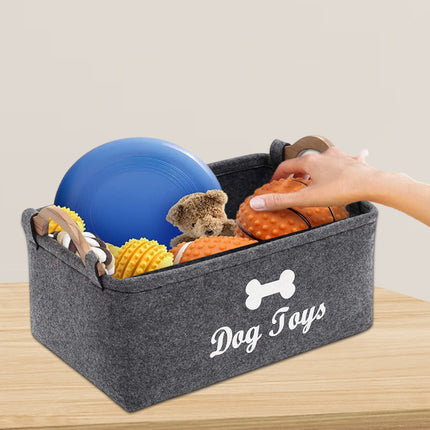 2pcs Felt Storage Baskets Desktop Organization Frames Home Office Organizer