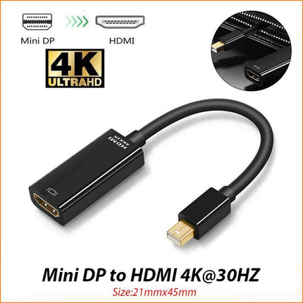 4K Mini Display Port DP Thunderbolt to HDMI Adapter for Microsoft Surface Pro 6 - Aimall