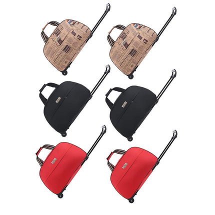 Wheeled Travel Duffle Trolley Bag Carry On Rolling Luggage Suitcase Tote Durable