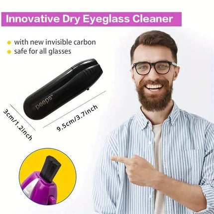 Portable Best Eyeglass Sunglass All In One Glasses Lens Cleaner Brush Hot Au