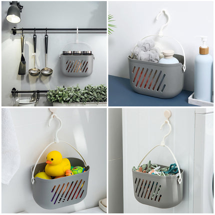 Bathroom Hanging Basket Suspended Sink Storage Shower Gel Storage Bathing Basket