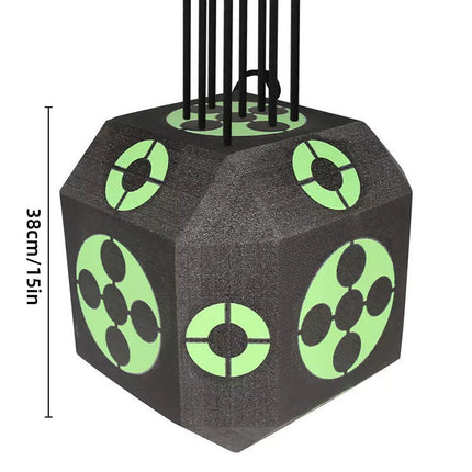 Portable 3D Archery Target Multi-faceted Solid Bow Arrow Target Outdoor Indoor