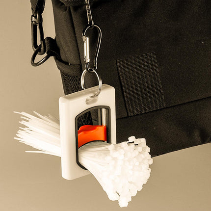 2pcs Square Cable Tie Organizer Fluorescent Portable Holder for Wire Management