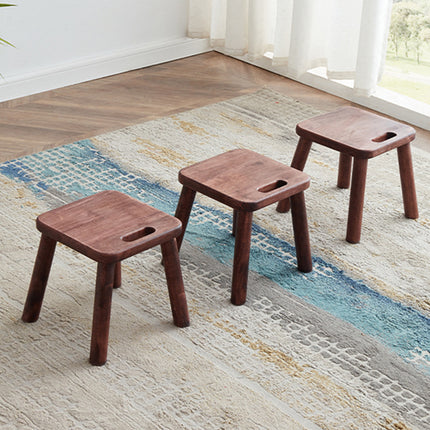 Home Solid Wood Small Bench Shoe Bench Compact Design for Entryway Living Room