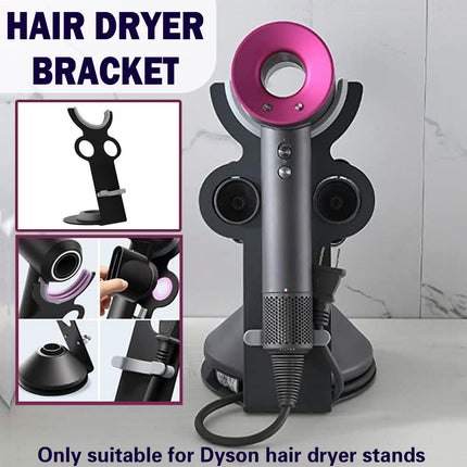 Freestanding Dyson Hair Dryer Holder Punch-Free Stand with Storage Slots