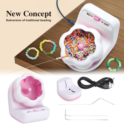 Electric Automatic Beading Machine DIY Jewelry Making Tool Efficient Threading