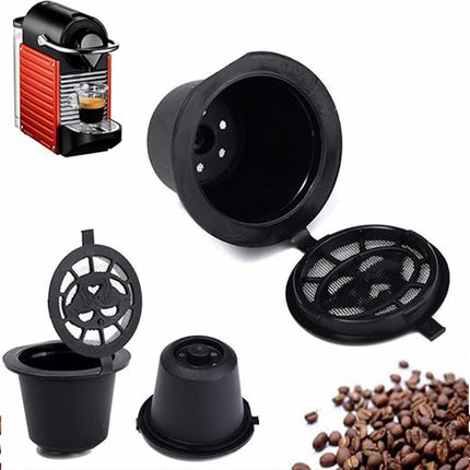 6PCS Reusable Coffee Capsule Coffee Filter Food Grade Fit Most Coffee Machines