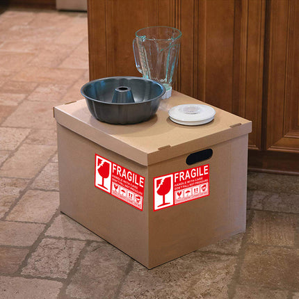 Fragile Warning Self Adhesive Sticker For Express Shipping Courier Alert Use
