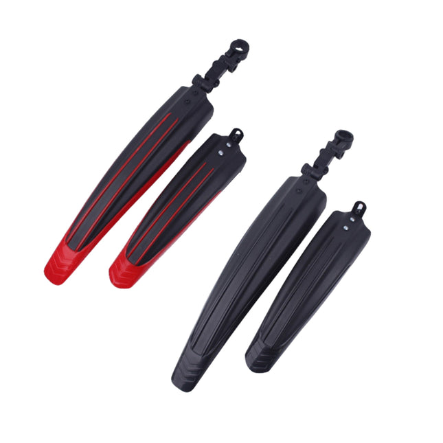 2Sets/4PCS Mountain Bike Mudguard Set Plastic Water Shield Bicycle Fender Kit
