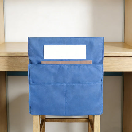 6Pcs Oxford Cloth Chair Back Storage Pocket Organisers with Name Tag Slot