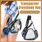 Transparent PVC Waterproof Crossbody Bag Casual Shoulder Slant Backpack Travel