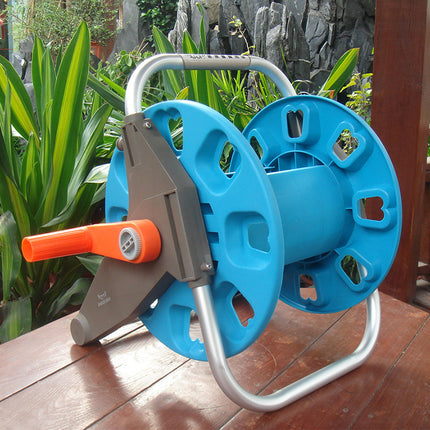 30M Garden Water Hose Reel Rack Heavy Duty Portable Pipe Holder Outdoor Storage