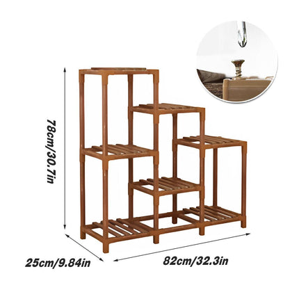 Wooden Plant Stand Display Rack Flower Pot Shelf Collection Organizer Home Decor