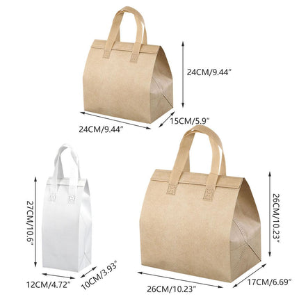 50pcs Thermal Insulation Packing Bag Non Woven Milk Tea Cake Food Storage Bag