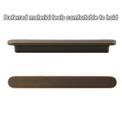 Simple Door Handle Cabinet Pull Knob Wardrobe Handle 4 Size Brass Kitchen
