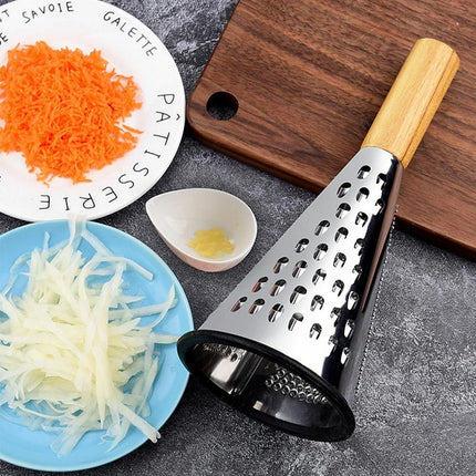 3 Side Grater Stainless Steel Cheese Potato Portable Shredder Kitchen Tool Use