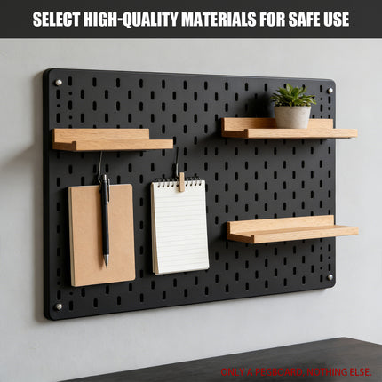 Acrylic Pegboard Shelf Wall Mounted Storage Display Rack Home Office Daily Use