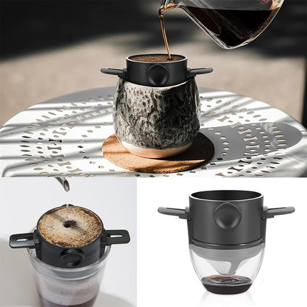 304 Stainless Steel Coffee Filter Reusable Cone Shaped Coffee Filter Durable