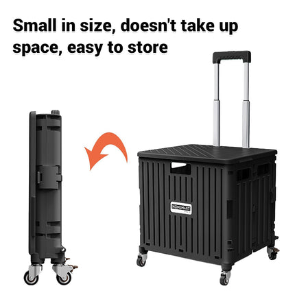 Portable Foldable Shopping Cart Grocery Trolley Wheels Collapsible Supermarket