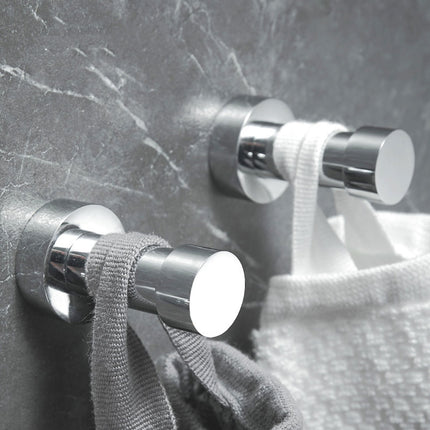 Wall Mounted Coat Hook Single Hook Metal Coat Rack Clothes Key Holder Bathroom