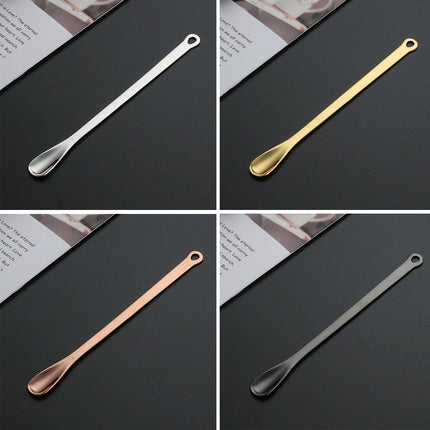 16PCS Stainless Steel Stirring Spoons 165mm Long Multi Colour Set for Drinks Use