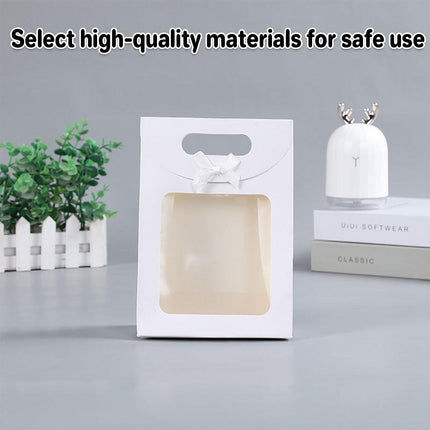 24PCS Bow Flap Tote Bag Reusable Shopping Carry Bag Gift Party Packaging Bag