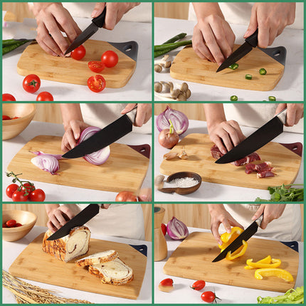 3PCS Bamboo Cutting Board Set Kitchen Chopping Boards Modern Household Cooking
