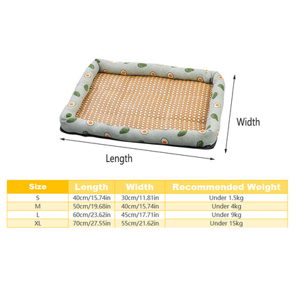 Pet Summer Cat Dog Kennel Mat Soft Pet Bed Cushion for Dogs and Cats Indoor Use