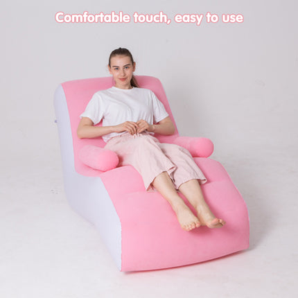 Portable Inflatable Lounge Sofa Chair Outdoor Recliner Air Couch Folding Seat