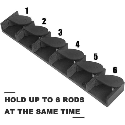 Fishing Rod Display Rack Vertical Horizontal Plastic Bracket for Gear Collection