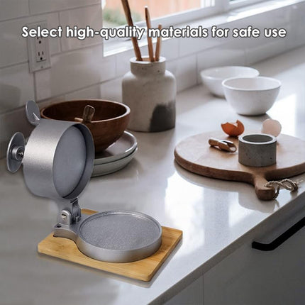 Flip Top Burger Press Meat Patty Maker Mould Filling Tool for Kitchen Hamburger