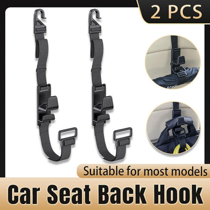 2pcs Car Hooks Seat Back Hooks Multifunctional Vehicle Storage Organizer Hanger
