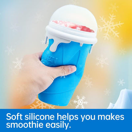 Portable Silicone Smoothie Cup 330ml Leak-Proof Reusable Outdoor Home Office Use
