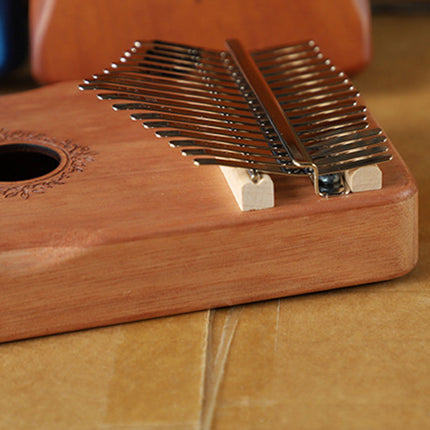 17-Tone Kalimba Thumb Piano Finger Piano with Kabarin Wooden Box Music Instrument