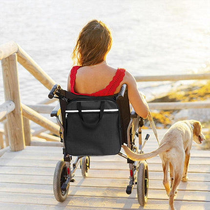 Wheelchair Bag Rear Hanging Storage Backpack Multifunctional Armchair Organizer