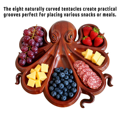 Octopus Shaped Food Tray Serving Plate for Kitchen Hotel Restaurant Party Food
