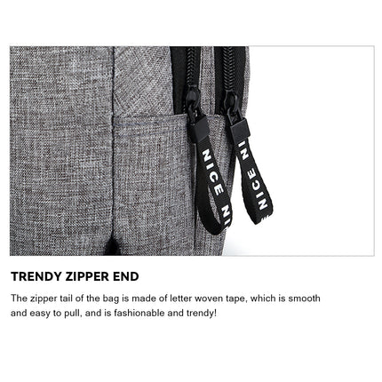 Large Capacity Crossbody Bag With Headphone Jack Durable For Daily Travel Work