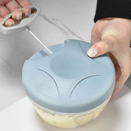 500ml Manual Meat Mincer Garlic Chopper Rotate Garlic Press Crusher Vegetable