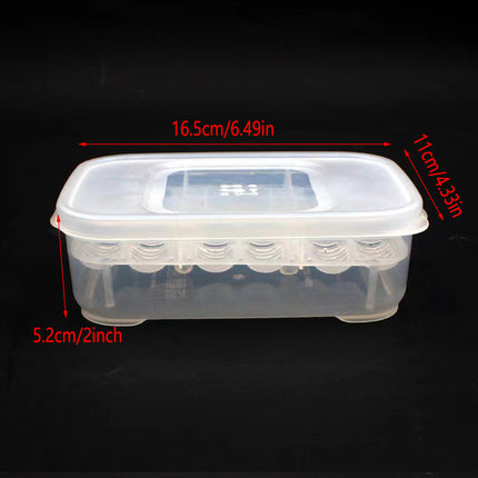 Lizard Hatching Box 12 Holes Reptile Egg Incubator Clear Container for Breeding