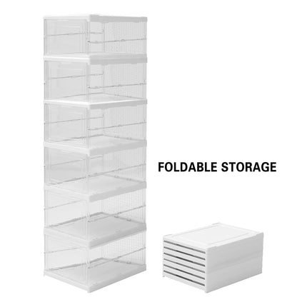 Home Foldable Shoe Box Dustproof Storage Thickened Movable Transparent Cabinet