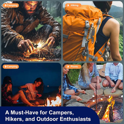 Camping Flint Fire Sticks Premium Quality Outdoor Emergency Picnic Campfire Tool