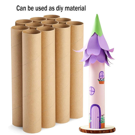 10PCS Round Kraft Paper Storage Tubes Cardboard Poster Document Shipping Tube